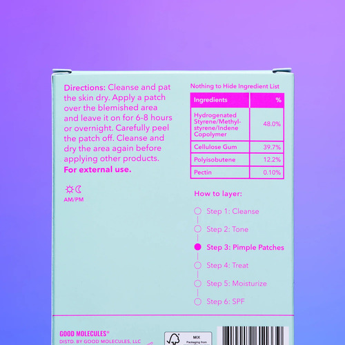 Good Molecules Pimple Patches 60 Pzs