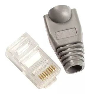 10 Conector De Red Rj45 Categoría 6 + 10 Botas Protectoras