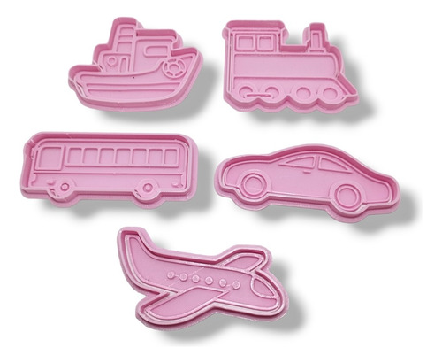 Kit Cortantes Transportes Auto Avion Tren Colectivo Barco