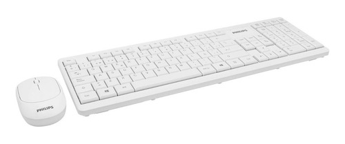 Combo Teclado + Mouse Inalambrico Philips Mod Spt6314 Blanco