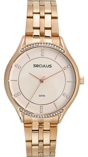 Relógio Seculus Feminino Rosê Casual Fashion 77115lpsvrs5