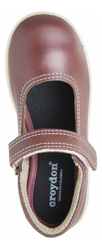 Zapatos Colegio Mafalda Rojo Para Niña Croydon