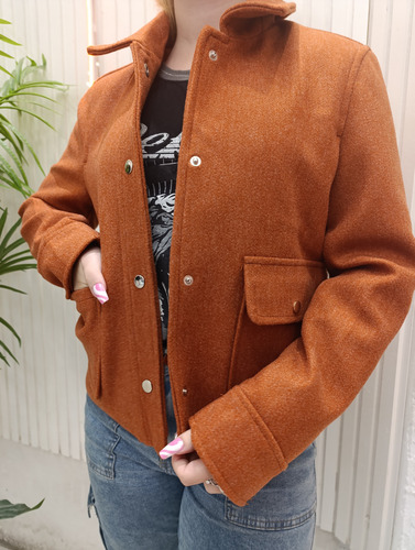 Saco De Paño Con Broche - Basicaba