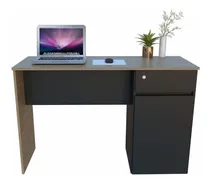 Comprar Escritorio 116 Juvenil Oficina Moderno Puerta Notebook Cajon Color Olmo Negro