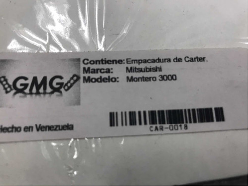 Empacadura Carter Mitsubishi Montero 3000 Galoper