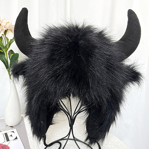 Sombrero De Bisonte Con Cuernos