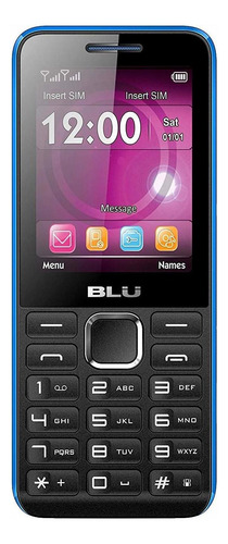 BLU Tank II Dual SIM 24 MB  negro y azul 32 MB RAM