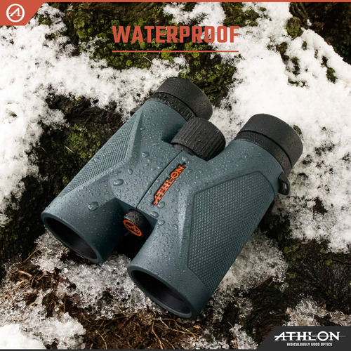 Athlon Optics, Midas, Prismáticos, 8 X 42 Parte Superior D. Color Green
