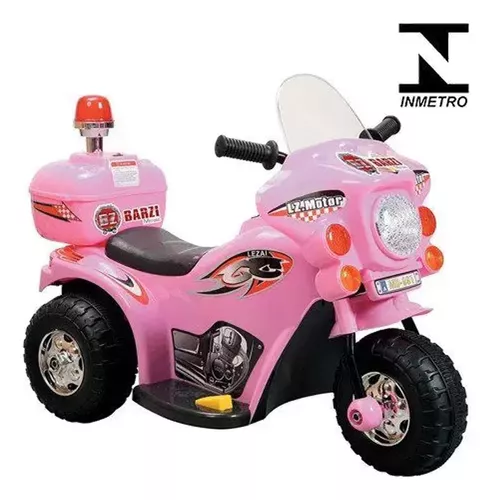 Mini Moto Motinha Infantil Elétrica 6v Frente e Ré Branca