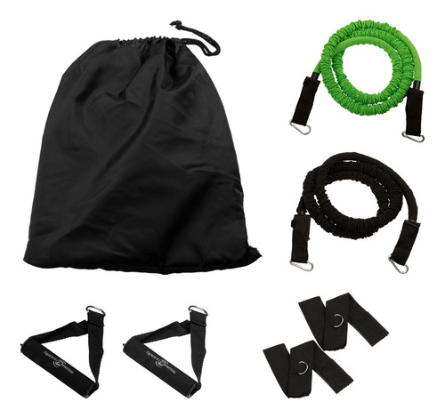 Set De Bandas Tubulares De Resistencia (setx4) Sportfitness Color Negro