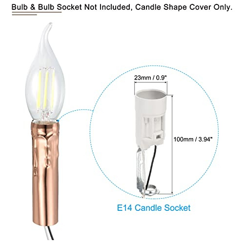 Fundas Para Candelabros Meccanixity, 4 Pulgadas De Alto, Sle