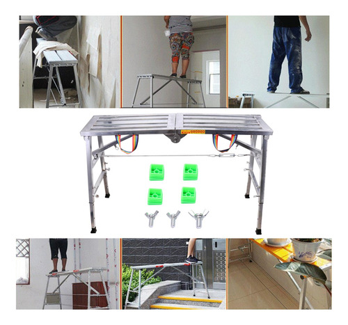 De Andamio De Trabajo Escalera De Tijera Plegable De Altura