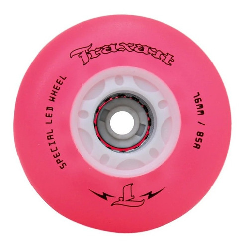 4 Rodas Inline Traxart Led Special 76mm Rosa/pink 