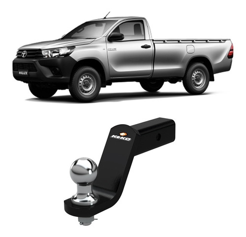 Reboque Hilux 2016 A 2021 Engate Tração 1500kg Removívelo