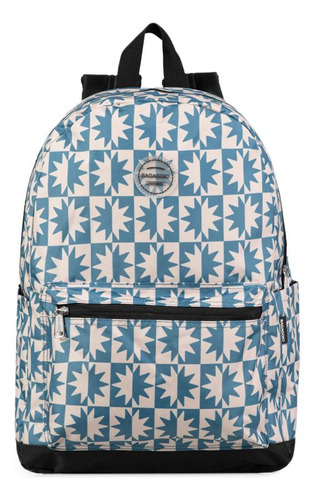 Mochila Basica Duo Star Azul