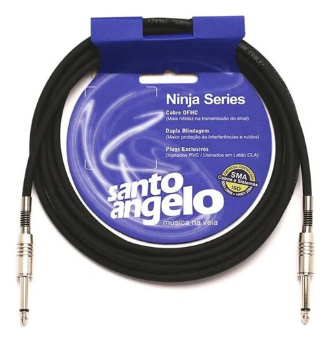 Cabo Instrumento Ninja 20ft 6.10m P10 Santo Angelo 8636