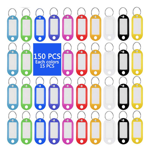 50 Peças 10 Cores Etiquetas De Identificação De Chave