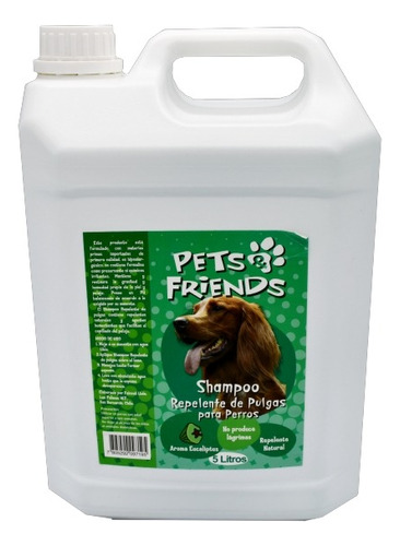 Shampoo Repelente De Pulgas Para Perros 5 Litros