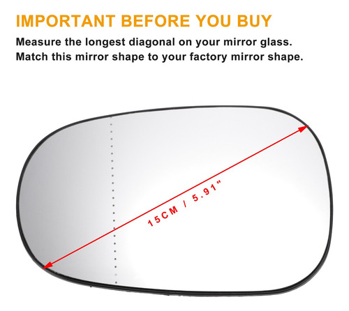 1 Espejo Retrovisor Clip Para Nissan Micra 2002-2009 Left