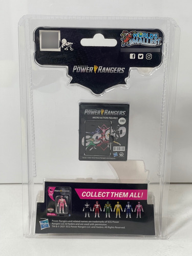 Power Rangers Ranger Rosa Worlds Smallest Hasbro 2021 (Usado)