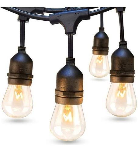 Luces Guirnaldas Vintage 20 Focos Por 10 Metro. Oferta