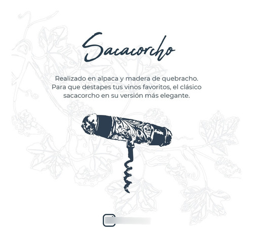 Imagen 5 de 7 de Sacacorchos Hoja De Acanto Combinado Con Madera