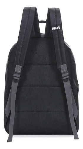 Mochila Urbana Everlast 16059 Color Negro Diseño De La Tela Lisa
