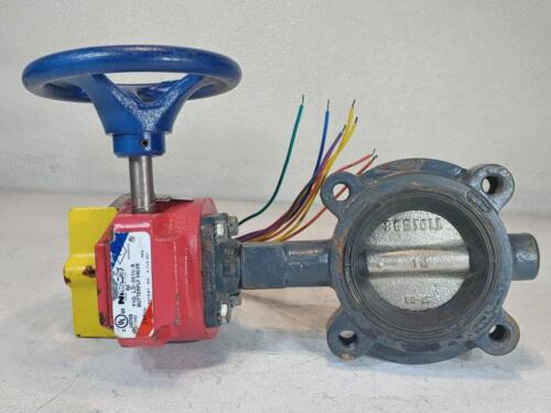 Nibco 3  250# Lug Butterfly Valve W/ Gear Operator Ld-35 Ttv