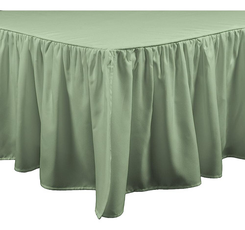 Brielle Essential Bed Skirt, Cal-king, Sage