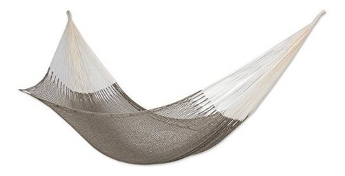 Novica Hamaca Doble Caribe Beachparent 241693p Gris