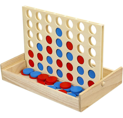 Juego De Madera  En Fila, Juego De Tablero Plegable , J...