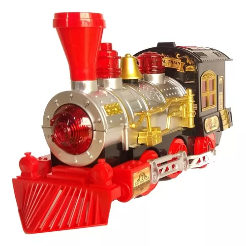 Trem Locomotiva Infantil Solta Fumaça E Luzes E Sons Fun Train no Shoptime