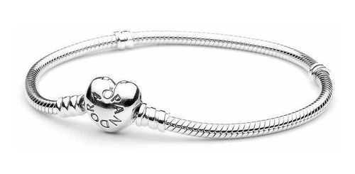 Imagen 9 de 10 de Pulsera Pandora Corazón 100% Original Ale Plata 925