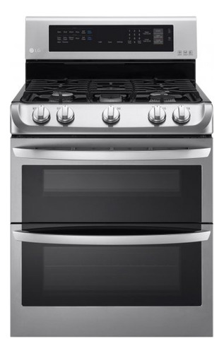 LG 6.9 Cu. Ft. Stainless Steel Gas Double Oven Range With Pr