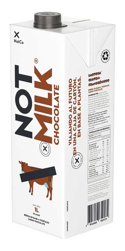 Imagen 2 de 4 de Notmilk Chocolate 1 Lt Leche Vegetal Notco