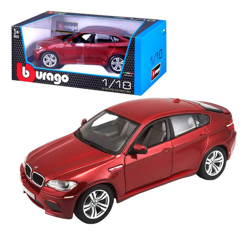 Bmw X6 M Color Bordo Burago 1:18 Febo