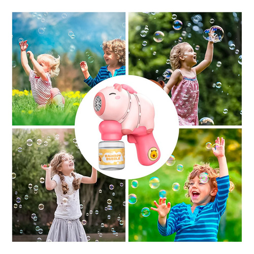 Pistola Burbujero Capybara Carpincho Automatico Para Niños Marrón Claro