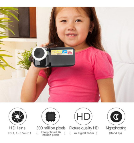 Videocámara Cámara De Vlogs Full Hd 1080p Youtube