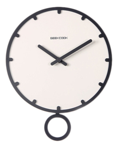 Reloj De Pared Geekcook Swing, Tamaño Grande, Diseño Moderno