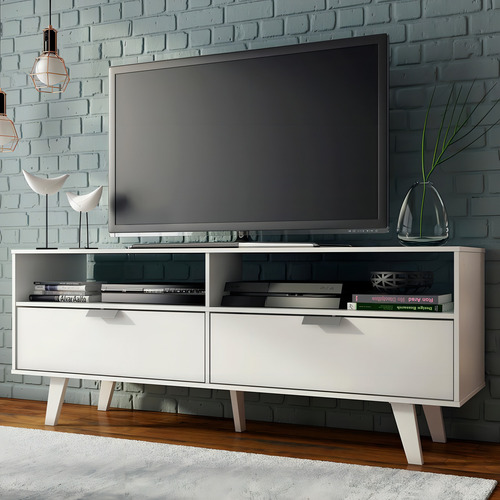 Soporte para TV Madesa Oslo de hasta 55 pulgadas con 2 puertas, color blanco