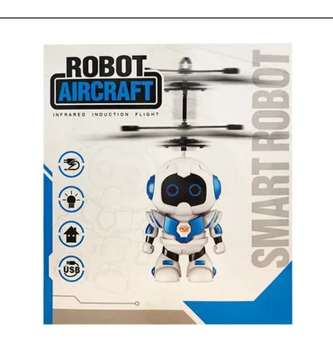 Mini Drone Robô Voador Azul Voa de Verdade Brinquedo - Robomix