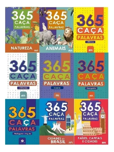 Combo 365 caça-palavras bíblico + Palavras Cruzadas - Com