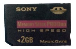Imagem 2 de 4 de 6 Cartão De Memória Sony Memory Stick Pro Duo 2gb