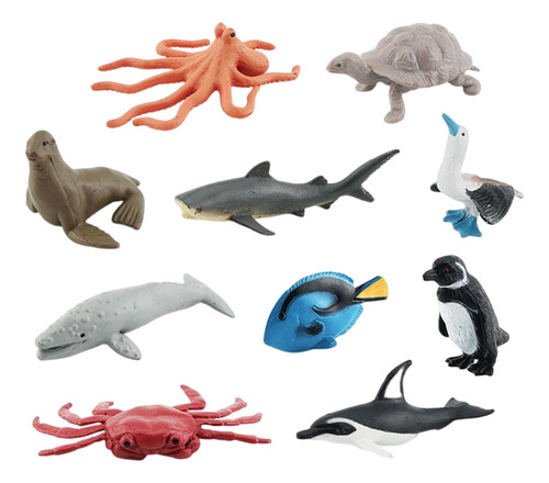 10 Uds. Estatuillas De Animales Realistas Juguetes Para