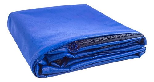 Capa Para Colchão Hospitalar Casal Com Ziper Impermeável Cor Azul