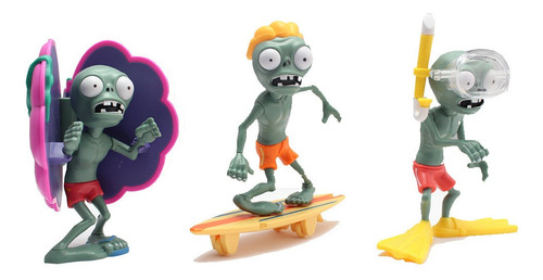 Set 10 Zombis Plantas Vs Zombies (Usado)