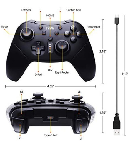 Jysw Control Inalámbrico Compatible Con Switch Y Switch Lite