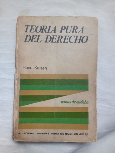 Teoria Pura Del Derecho Hans Kelsen Eudeba Editor