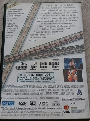 Dvd A Fortuna De Cookie Chris O'donnell Liv Tyler (Usado)