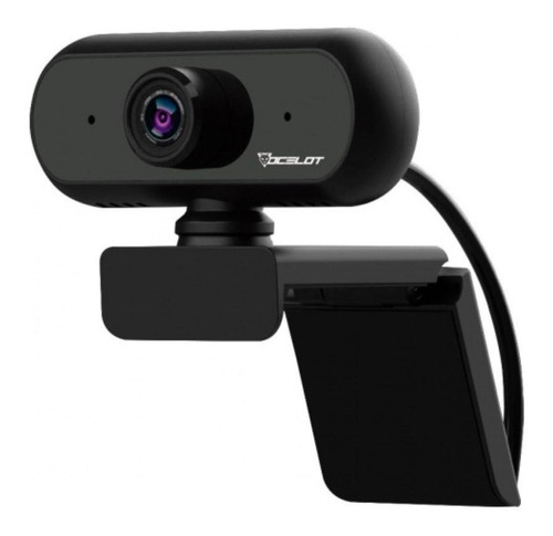 Ocelot webcam OGW-01 para stream trasmisión en full hd 1080p 30 fps auto focus Fácil instalación micrófono Incorporado ángulo de Lente de 90° Color Negro